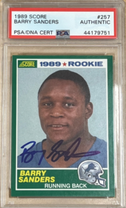 Most Expensive Barry Sanders Cards Midland Mint