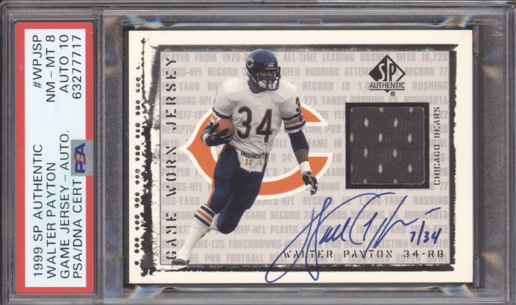 Most Valuable Walter Payton Football Cards