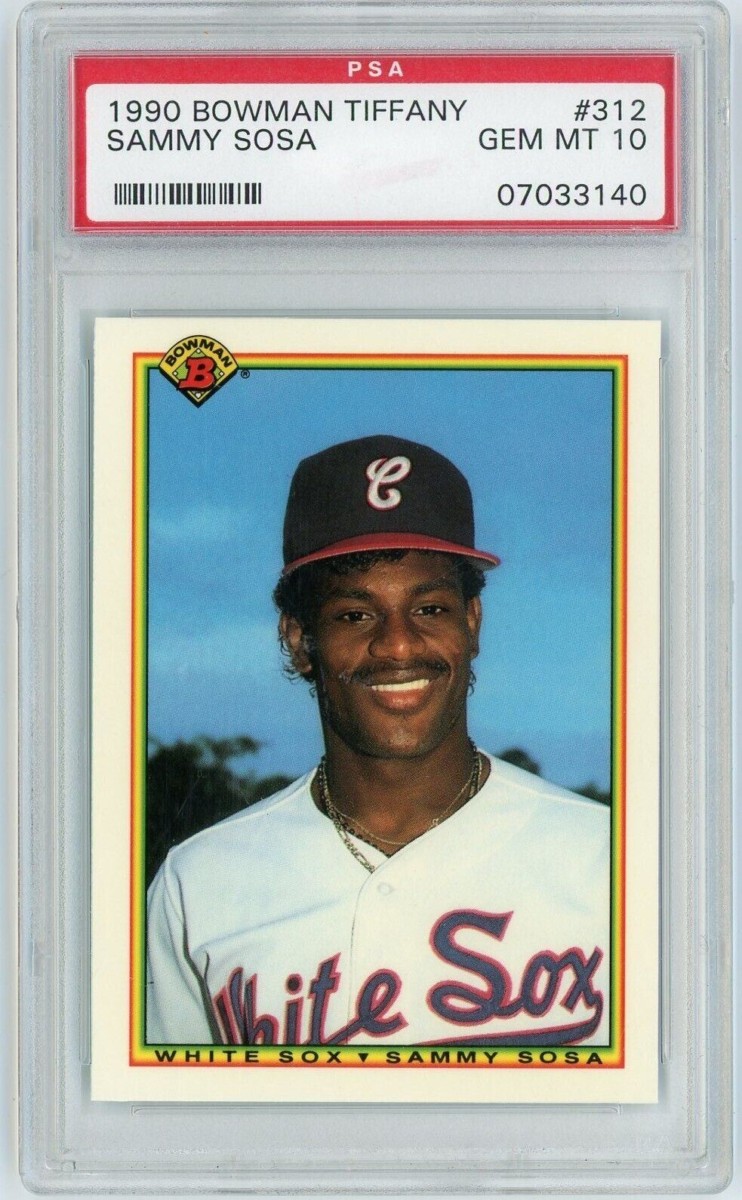 1990 Sammy Sosa Bowman Tiffany Rookie Card