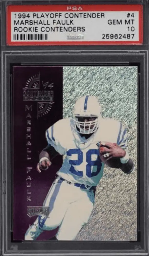 1994 Marshall Faulk Playoff Contenders RC #4