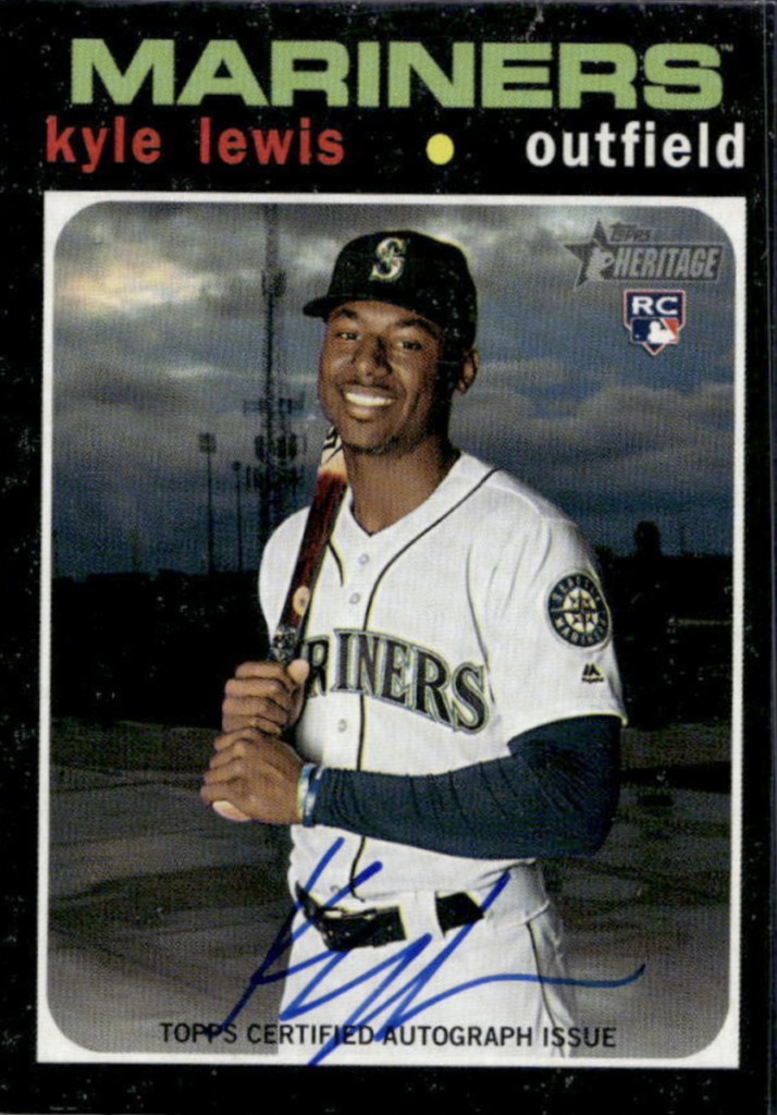 2020 Topps Heritage Kyle Lewis Rookie Card