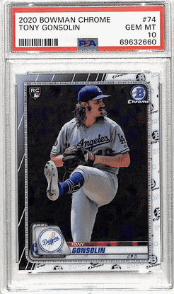 2018 Bowman Chrome Draft Tony Gonsolin 