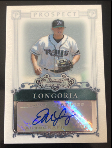 2006 Bowman Sterling ESB EL Evan Longoria Autographed Rookie Card