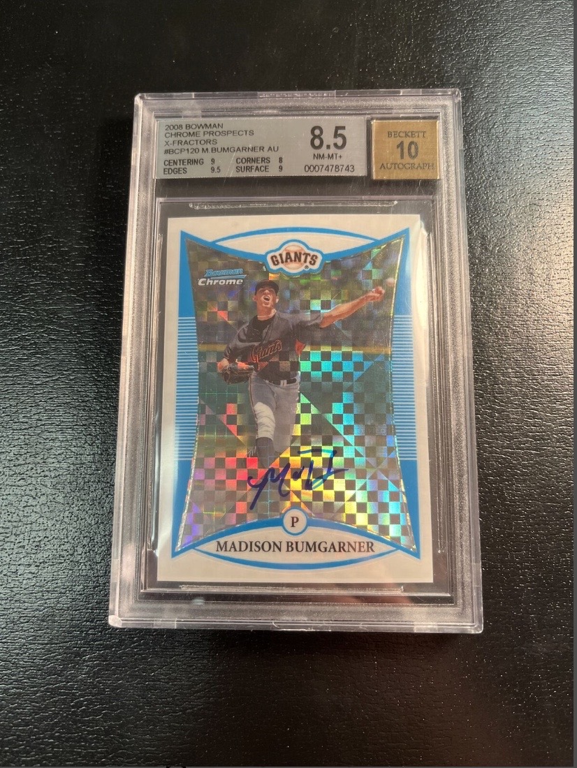 2008 Madison Bumgarner Bowman Chrome Prospects