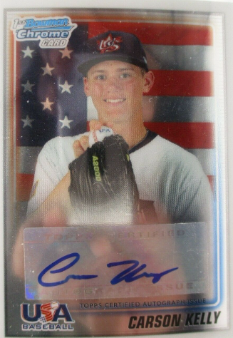 2010 Bowman's Best Refractor Carson Kelly Autographs 