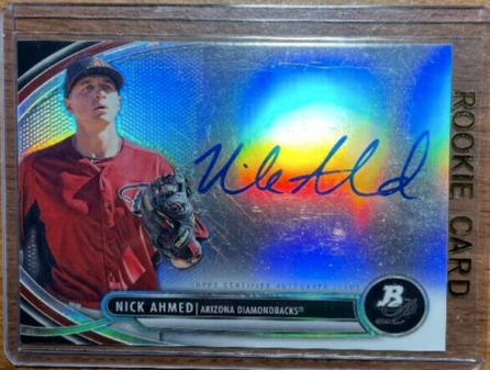 2013 Bowman Chrome Draft Picks and Prospects Nick Ahmed Autograph