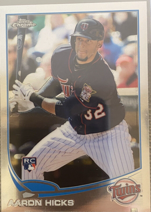 2013 Topps Chrome Aaron Hicks Rookie Card