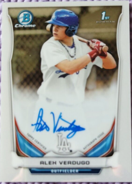 2014 Bowman Chrome Draft Alex Verdugo Auto (BCA-AV)