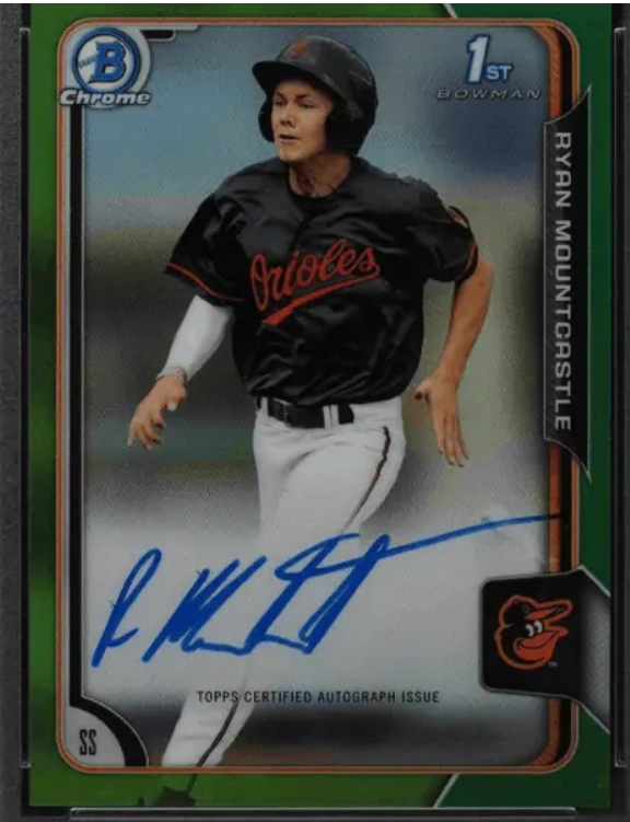 2015 Bowman Chrome Draft Ryane Mountcastle Autograph