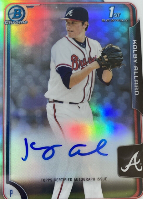 2015 Bowman Draft Chrome Kolby Allard Auto