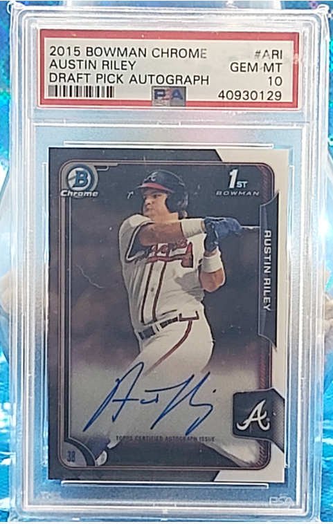 2015 Panini Elite Extra Edition Autographs Austin Riley RC Auto #47 - $60