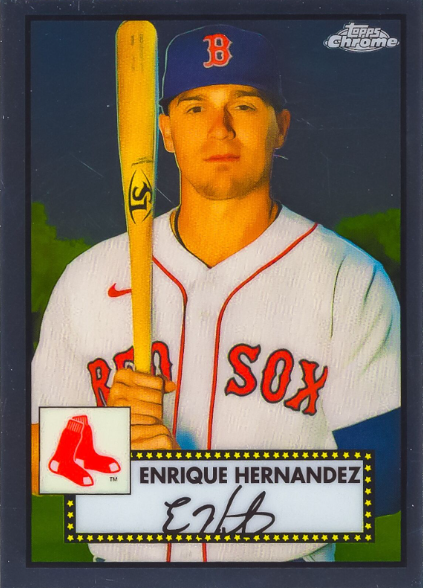 2015 Topps Chrome Update Enrique Hernandez First Chrome Card