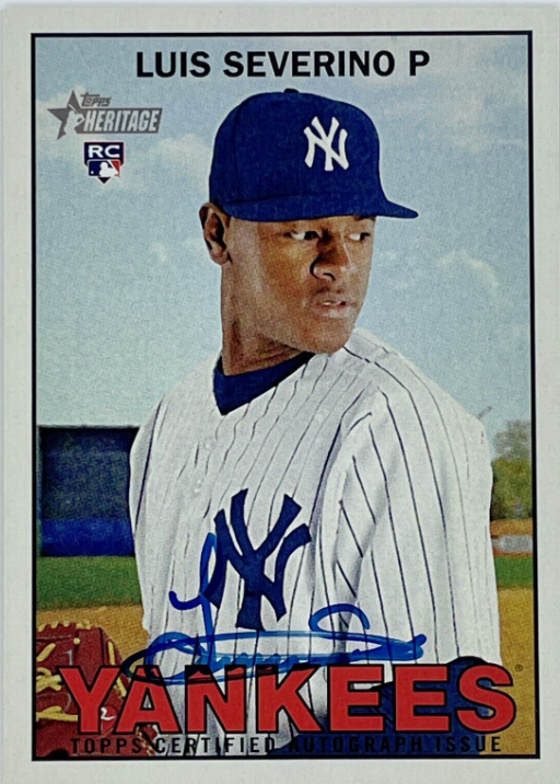 2015 Topps Heritage Luis Severino Rookie Card
