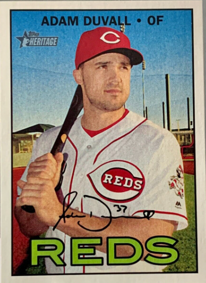 2016 Topps Heritage Adam Duvall Rookie Card (#680)