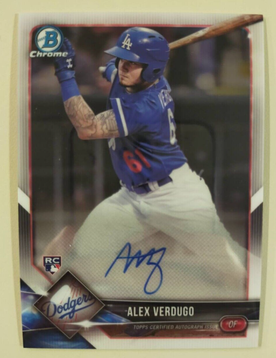 2017 Bowman Chrome Prospect Autograph Alex Verdugo (CPA-AV)