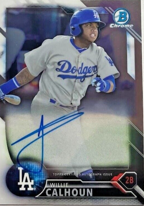 2017 Bowman Chrome Prospects Auto Willie Calhoun