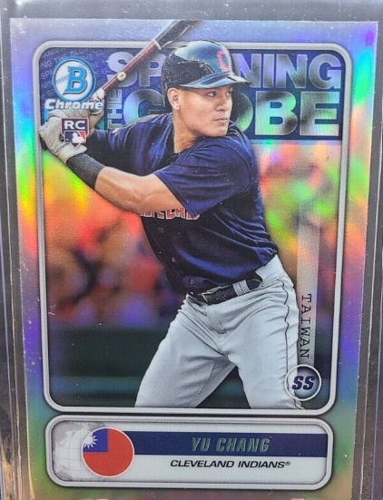 2017 Bowman Chrome Yu Chang Rookie Card