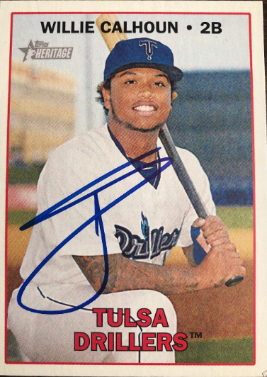 2017 Topps Heritage Minor League Real One Autographs Willie Calhoun