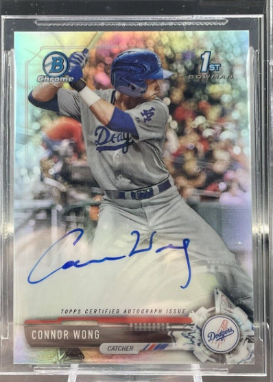 2018 Bowman Chrome Draft Connor Wong Autograph