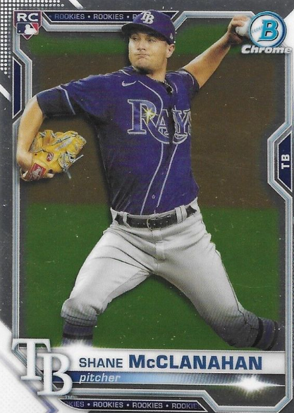 2018 Bowman Chrome Shane McClanahan Draft Black Shimmer