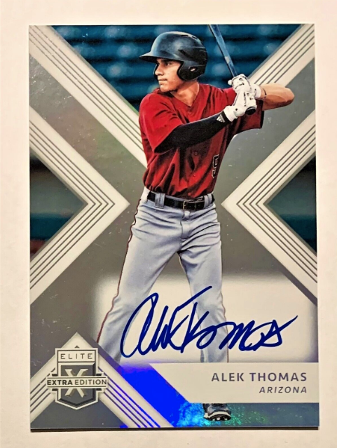 2018 Panini Elite Extra Edition Alek Thomas Autograph Rookie Card