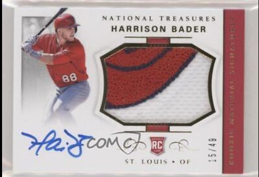 2018 Panini National Treasures Harrison Bader