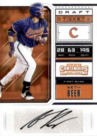 2018 Seth Beer Panini Contenders Draft Picks (DP20)