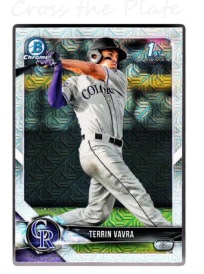 2018 Terrin Vavra Bowman Chrome Draft Base Card