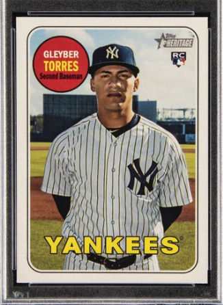 2018 Topps Heritage Gleybar Torres Rookie Card (ROA-GT)