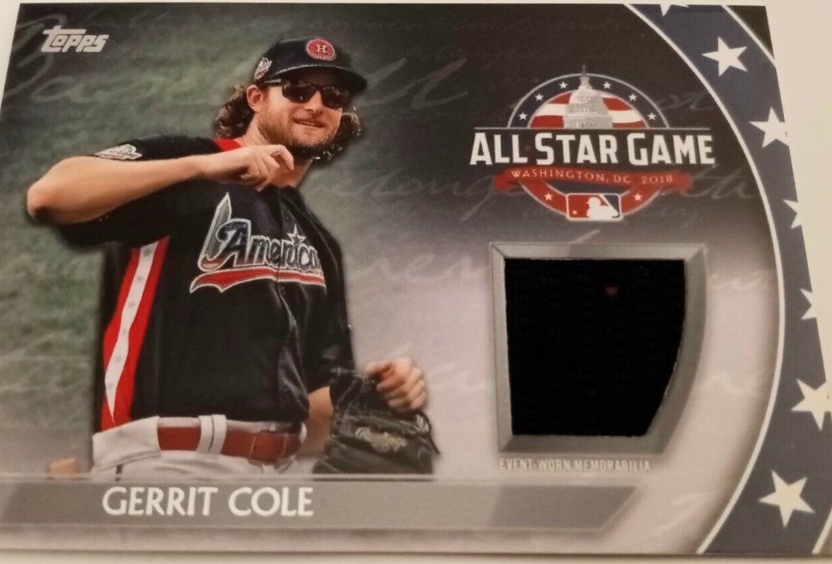 2018 Topps Update Gerrit Cole All-Star Stitches Relic #ASTR-GC