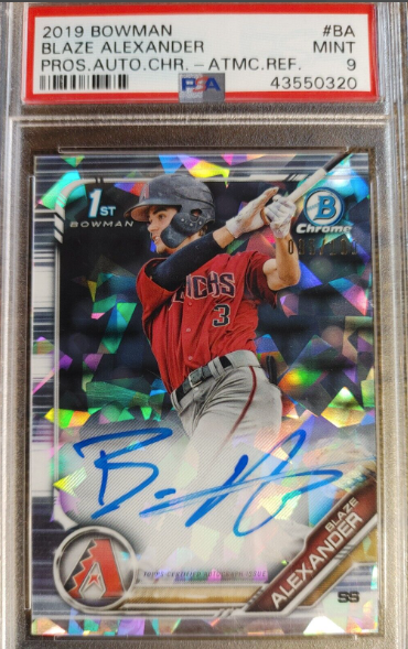 2019 Bowman Chrome Blaze Alexander Prospects Refractor (BCP-54)