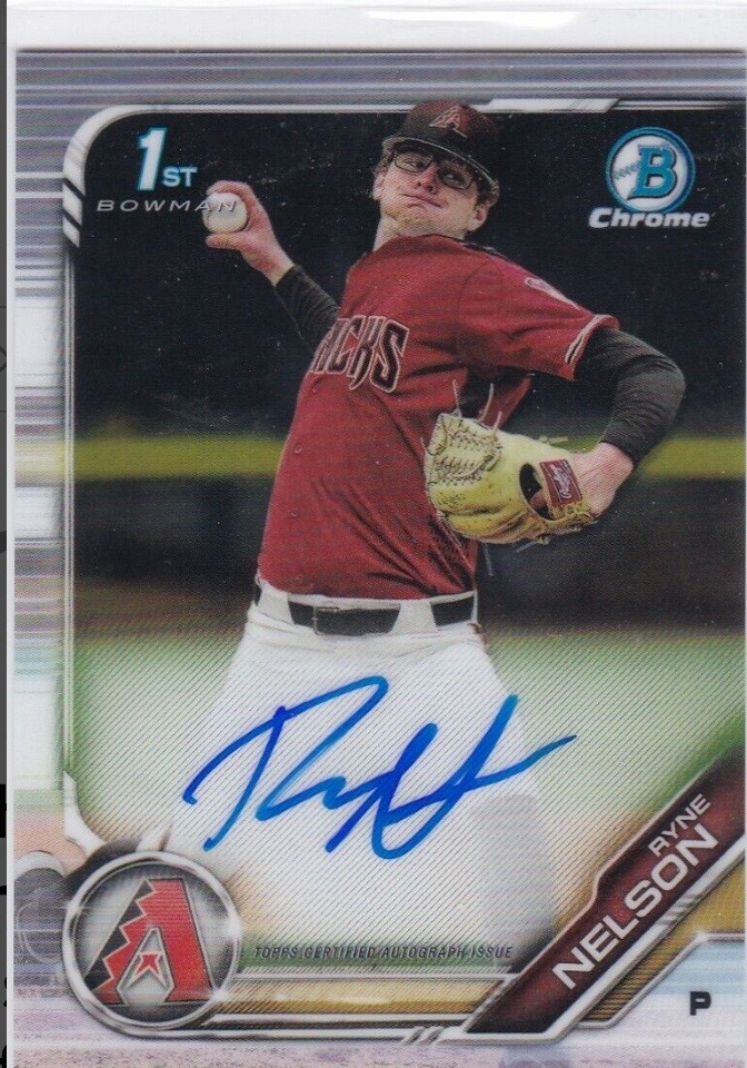 2019 Bowman Chrome Draft Ryne Nelson Autograph