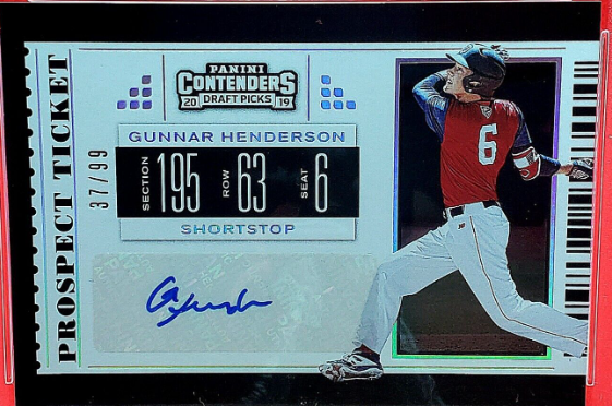 2019 Panini Contenders Gunnar Henderson Draft Picks