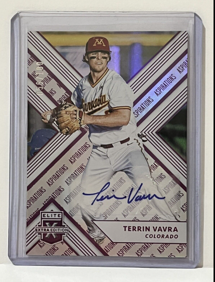 2019 Panini Elite Extra Edition Terrin Vavra