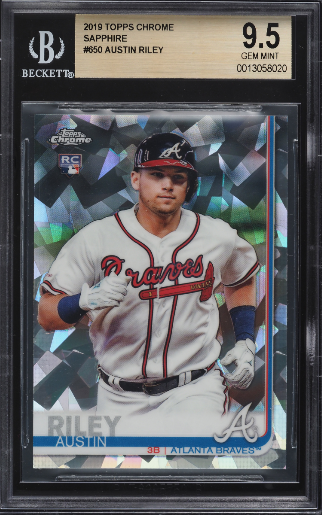 2019 Topps Finest Austin Riley RC Auto #RA-AR - $20