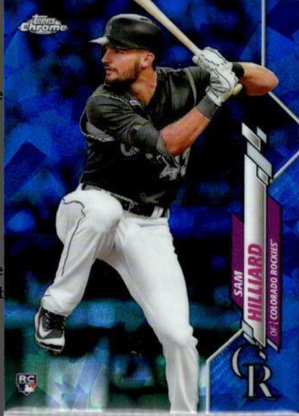 2020 Topps Chrome Sam Hilliard Rookie Card (#135)