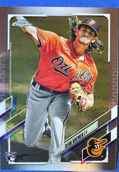 2020 Topps Chrome Update Dean Kremer Rookie Card