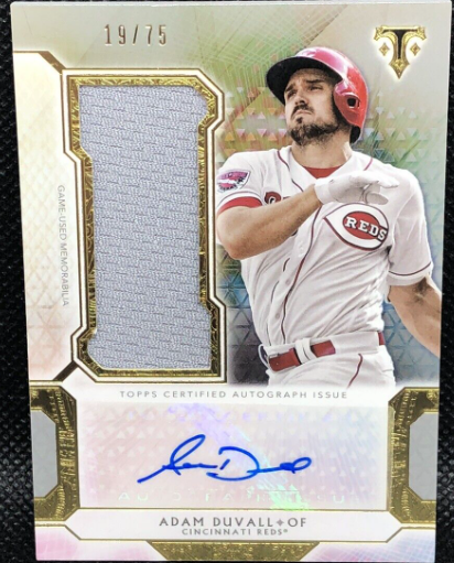 2020 Topps Triple Threads Adam Duvall Card (#UAJR-AD)