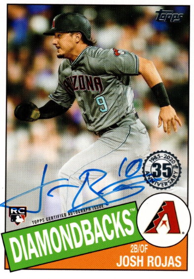 2020 Topps Update Series Josh Rojas Rookie Autograph