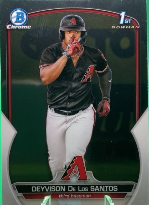 2021 Bowman Chrome Deyvison De Los Santos Prospect Card