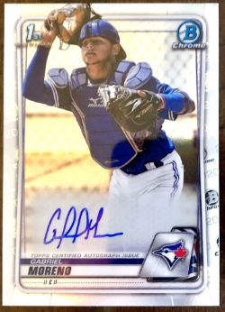 2021 Bowman Chrome Gabriel Moreno Autograph Rookie Card