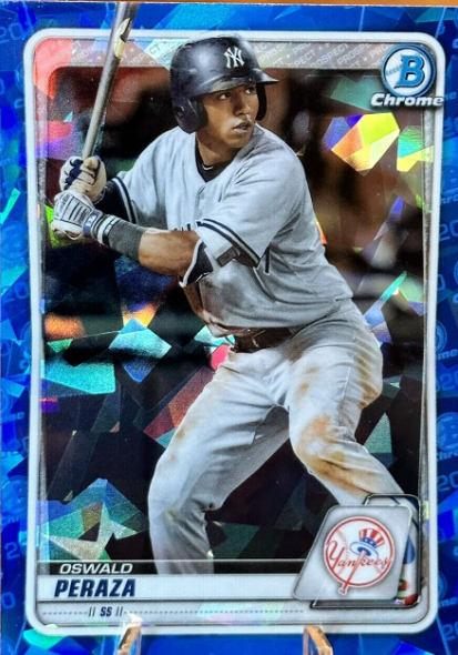 2021 Bowman Draft Sapphire Oswald Peraza