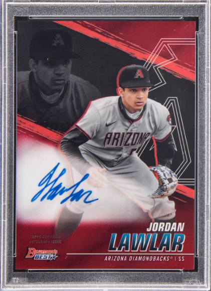 2022 Topps Chrome Jordan Lawlar Autograph Rookie Card (#RA-JL)