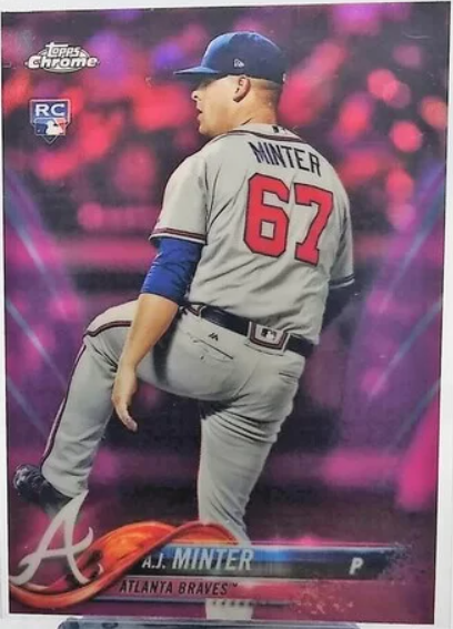 A.J. Minter Autograph Cards 2018 Bowman Chrome