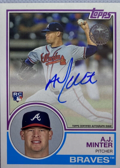 A.J. Minter Rookie Card 2018 Topps Update Series