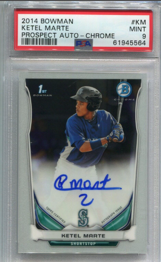 2015 Bowman Chrome Prospects Autographs (BCAP-KM)