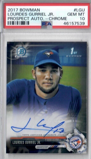 2018 Bowman Chrome Prospect Autographs Lourdes Gurriel Jr. (CPA-LG)