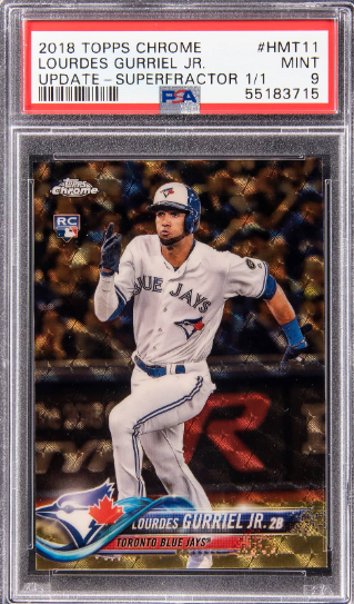 2018 Topps Chrome Update Lourdes Gurriel Jr. Rookie Card (HMT22)