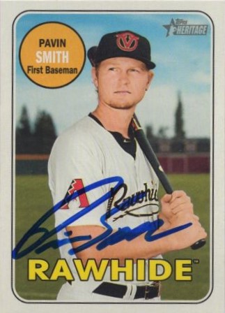 Pavin Smith's 2018 Topps Heritage Minor League Real One Autograph