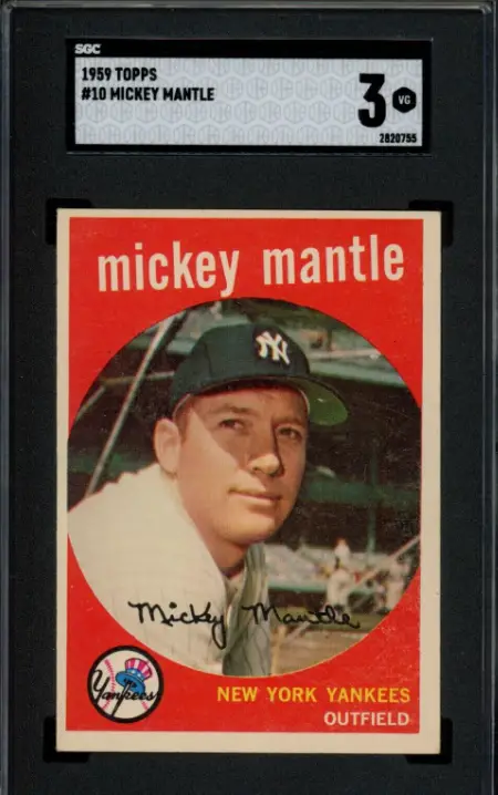 1959 Mickey Mantle Topps card